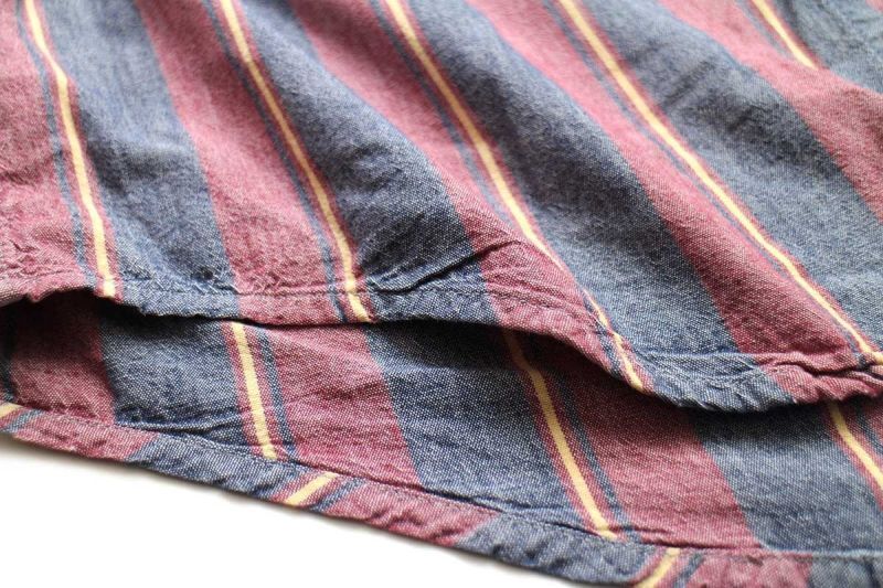 90s カナダ製 L.L.Bean ランダムストライプ ボタンダウン