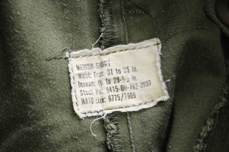 70s 米軍 U.S.ARMY M-65 フィールドカーゴパンツ オリーブ