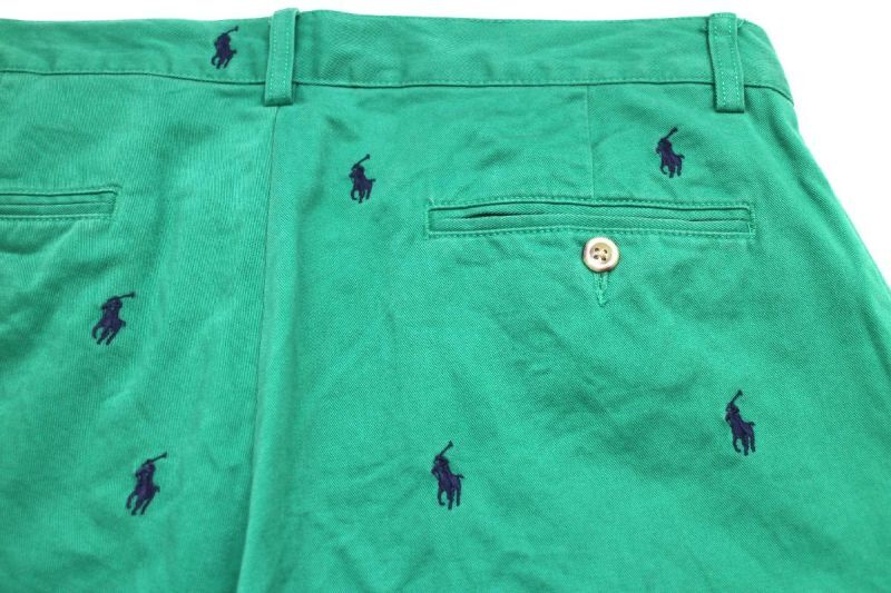 00s ポロ ラルフローレン PROSPECT SHORT ロゴ刺繍 総柄