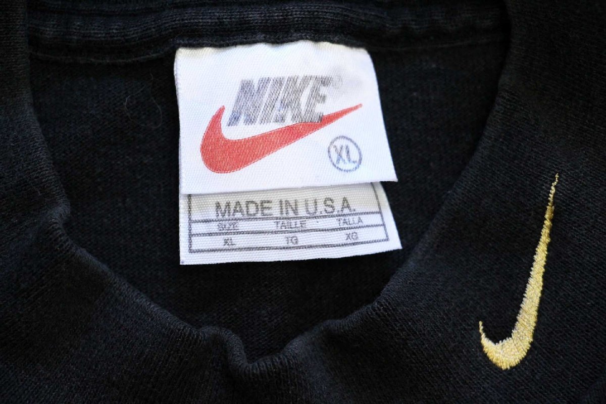 90s USA製 NIKEナイキ COLORADO BUFFALOES ロゴ刺繍 モック