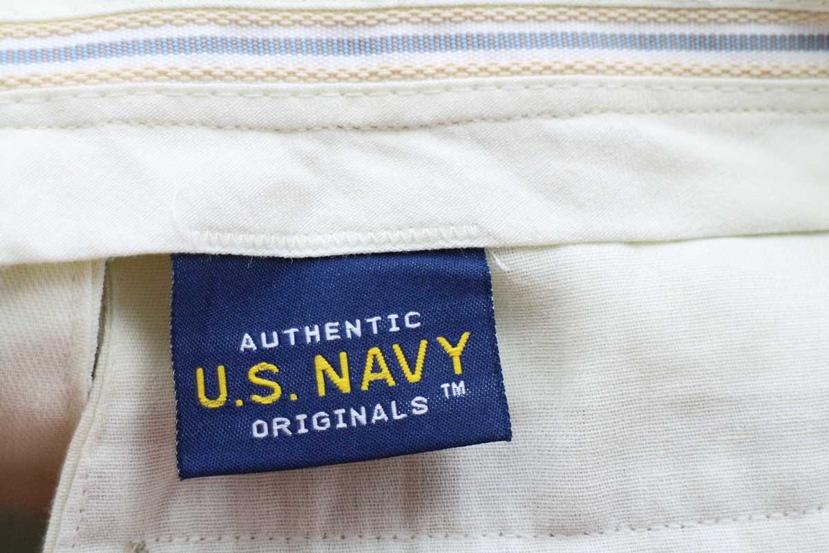 00s USA製 米軍 U.S.NAVY チノパン カーキ 31L☆17 - Sixpacjoe