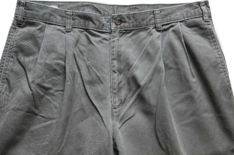 90s DOCKERSドッカーズ ツータック コットン チノパン グレー