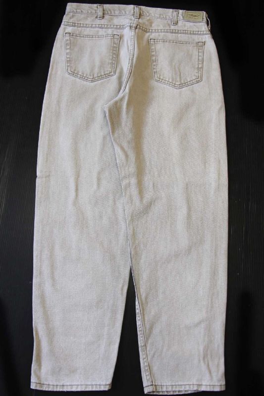90s USA製 L.L.Bean DOUBLE L カラーデニムパンツ グレー