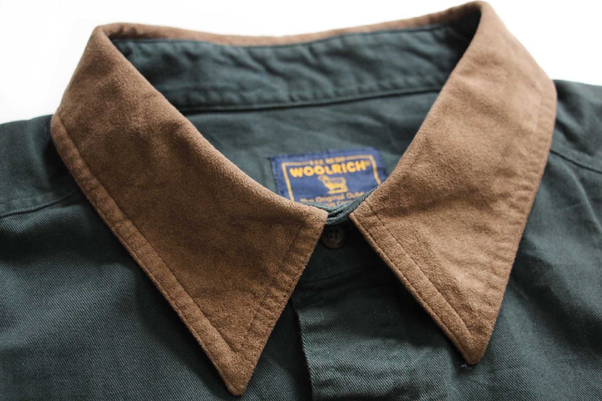 デッドストック☆00s Woolrichウールリッチ 無地 コットンツイル