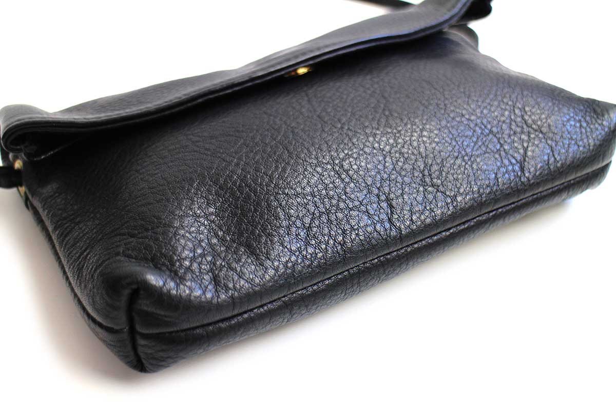 USA製 Libaire レザー ショルダーバッグ ブラック - Sixpacjoe