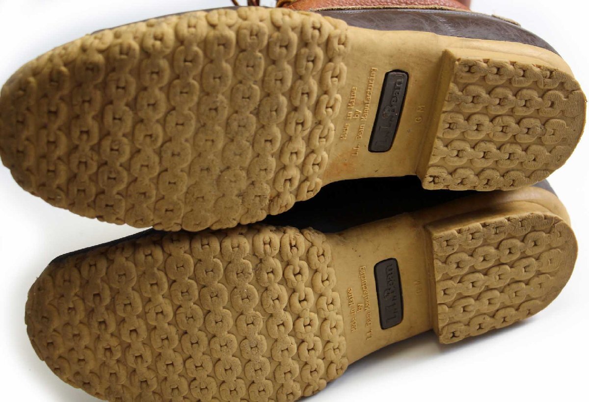 USA製 L.L.Bean ブロックチェックライナー 6ホール ビーンブーツ