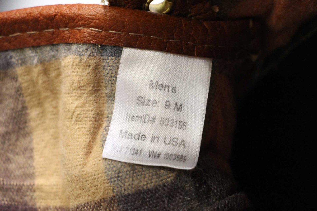 USA製 L.L.Bean ブロックチェックライナー 6ホール ビーンブーツ