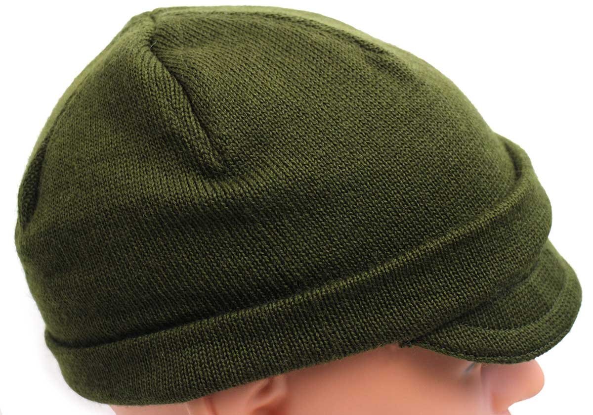 90s イタリア軍 ツバ付き ウール ワッチキャップ オリーブ