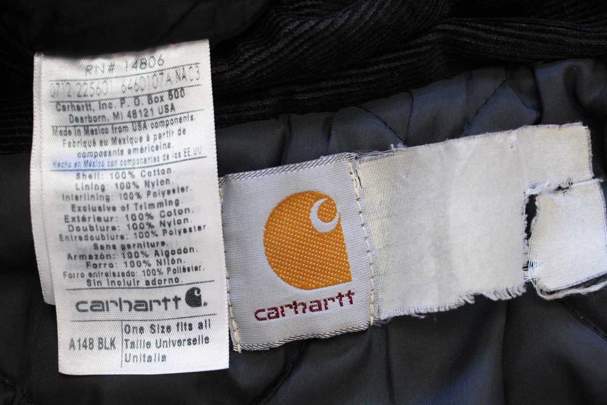 carharttカーハート フード付き キルティングライナー ダック地