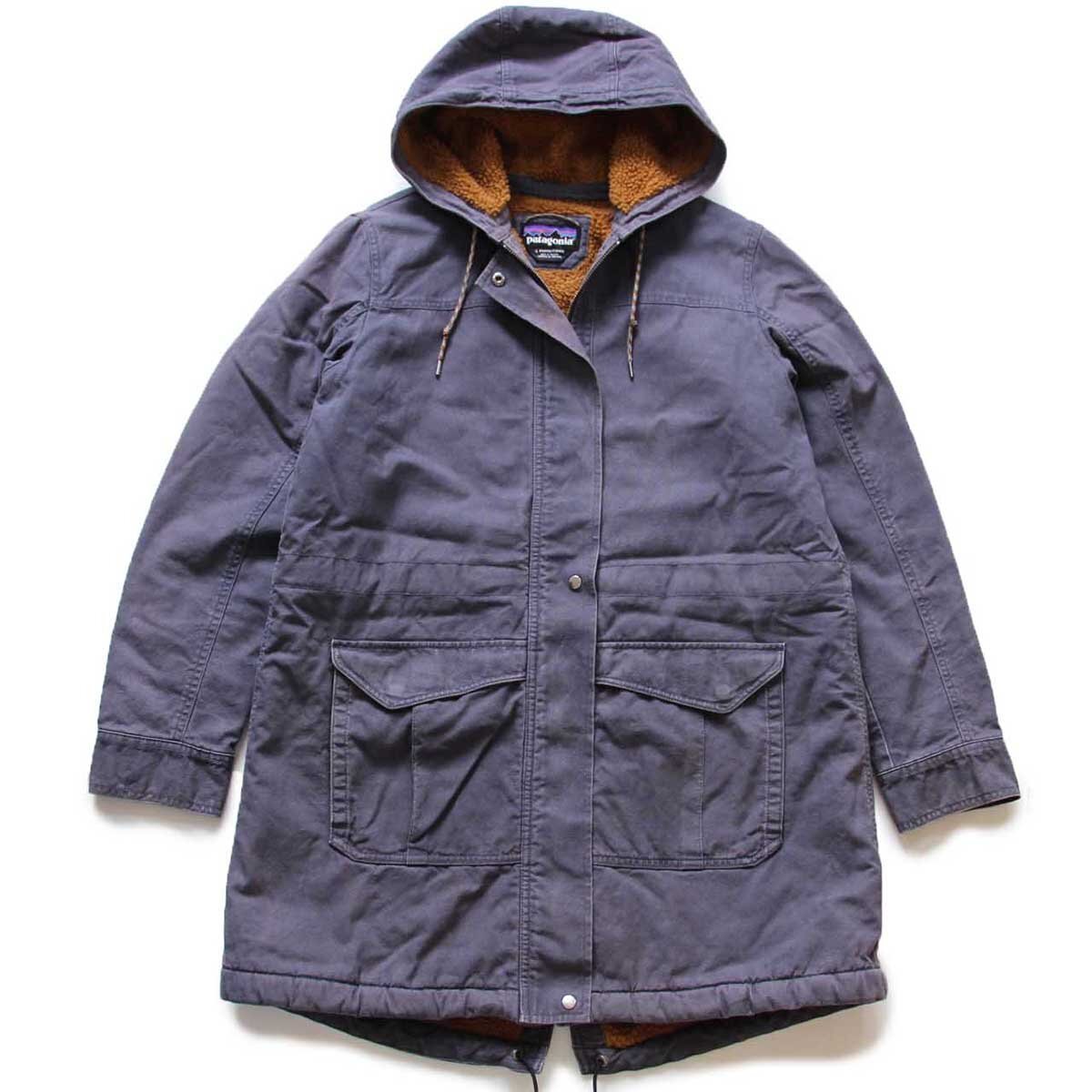 メンズS 日本M 16年 patagonia ラインドキャンバスフーディ