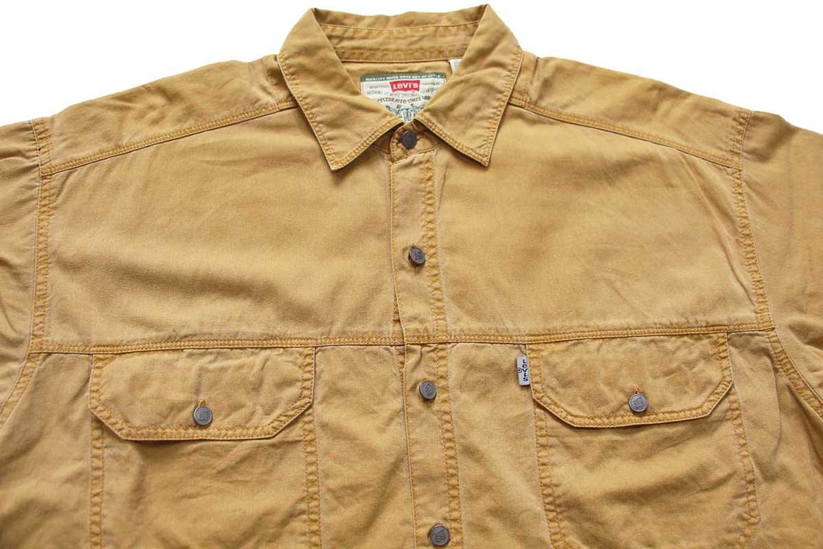 90s Levi'sリーバイス コットンシャツ マスタード L - Sixpacjoe