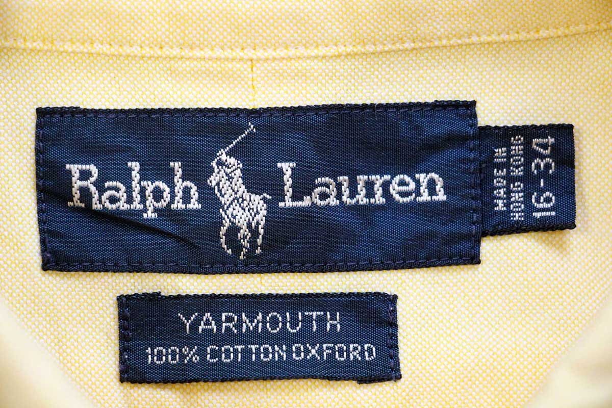 90s ラルフローレン YARMOUTH ワンポイント ボタンダウン