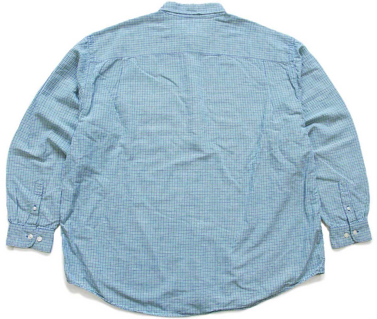 90s EddieBauerエディーバウアー 総柄 半袖 リネン×コットン