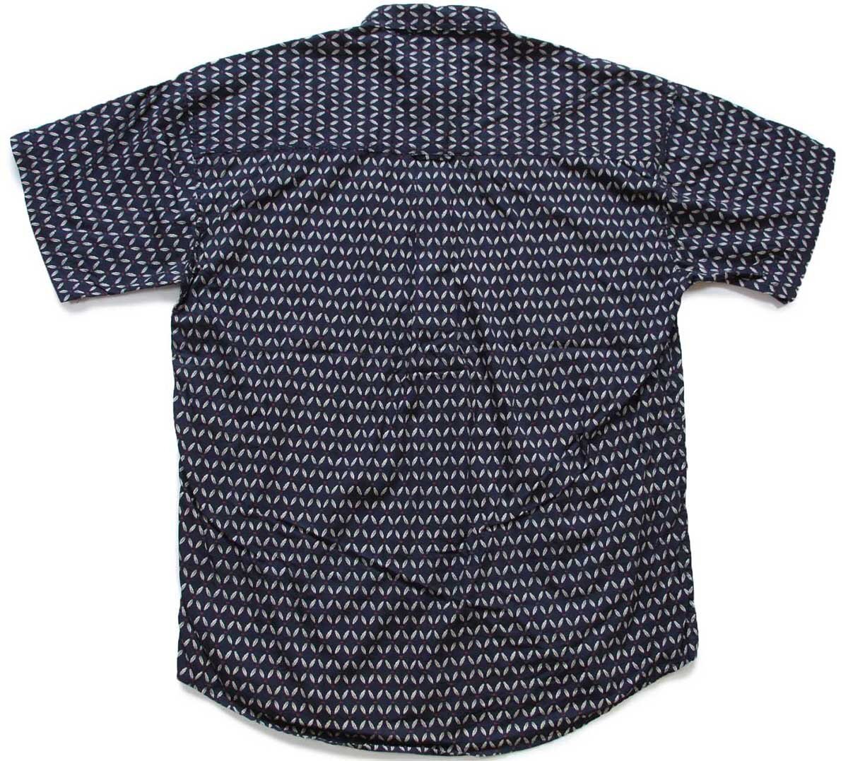 00s CHAPS ラルフローレン 総柄 ボタンダウン 半袖 コットン