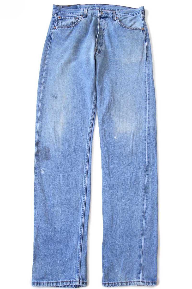 90s USA製 Levi'sリーバイス 501 デニムパンツ w34 L36☆162
