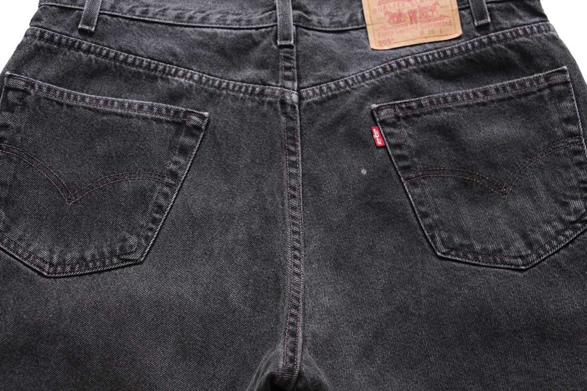 00s メキシコ製 Levi'sリーバイス 505 ブラックデニム ショート