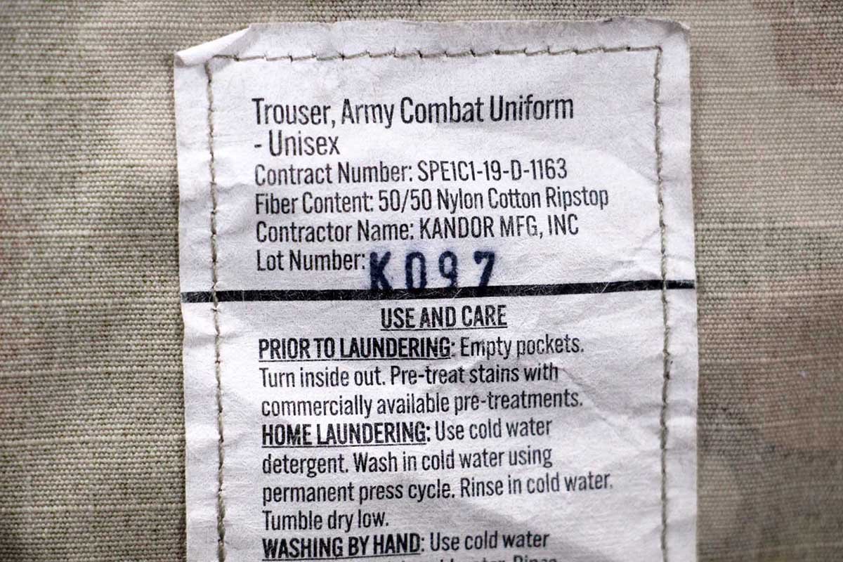 画像7: 19 米軍 U.S.ARMY OCP マルチカム ACU カーゴパンツ S-S★A (7)