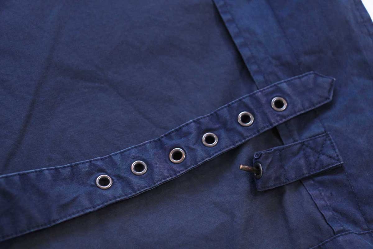 画像10: 00s ポロ ラルフローレン ROYAL NAVY コットンポプリン モーターサイクルコート 紺 L★ロイヤルネイビー (10)