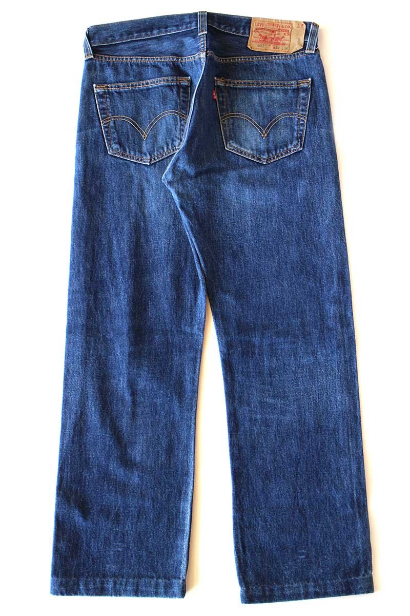 画像3: 00s メキシコ製 Levi'sリーバイス 501 デニムパンツ ヒゲ W32★SDP4355 (3)