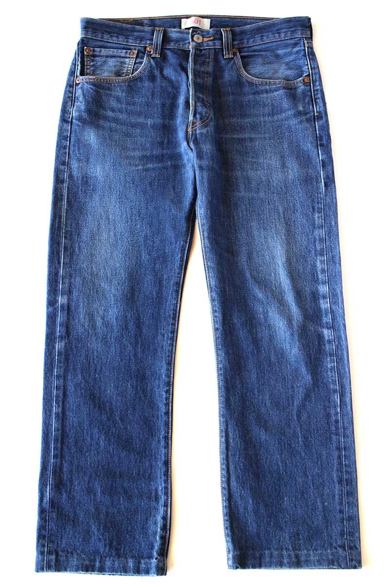 画像2: 00s メキシコ製 Levi'sリーバイス 501 デニムパンツ ヒゲ W32★SDP4355 (2)