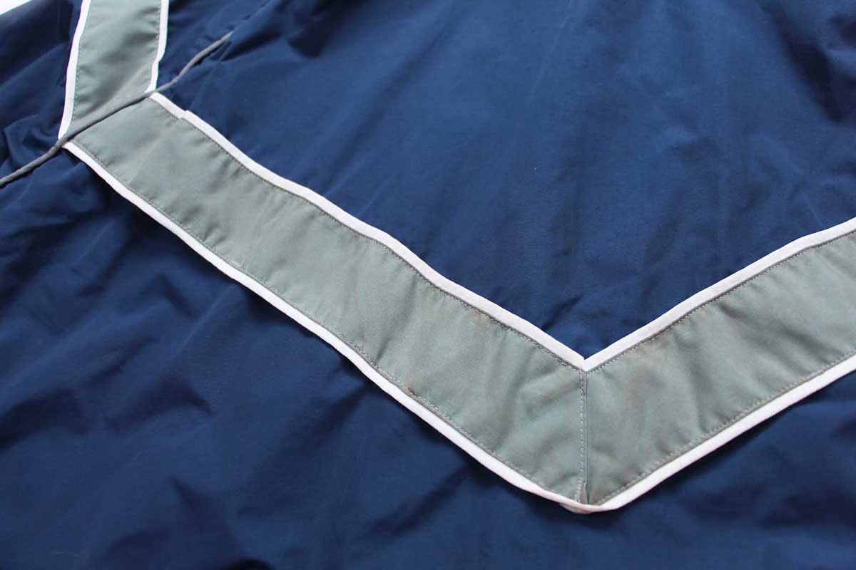 画像7: 00s 米軍 U.S.AIR FORCE ロゴ刺繍 PTU トレーニング ナイロンジャケット 紺 L-R★IPFU (7)