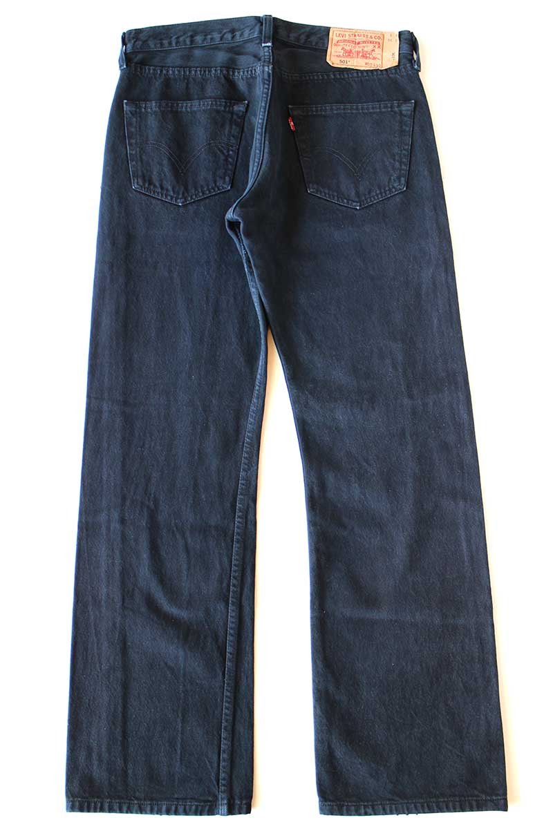 画像3: Levi'sリーバイス 501 ブラック デニムパンツ W32 L30★SDP4356 (3)