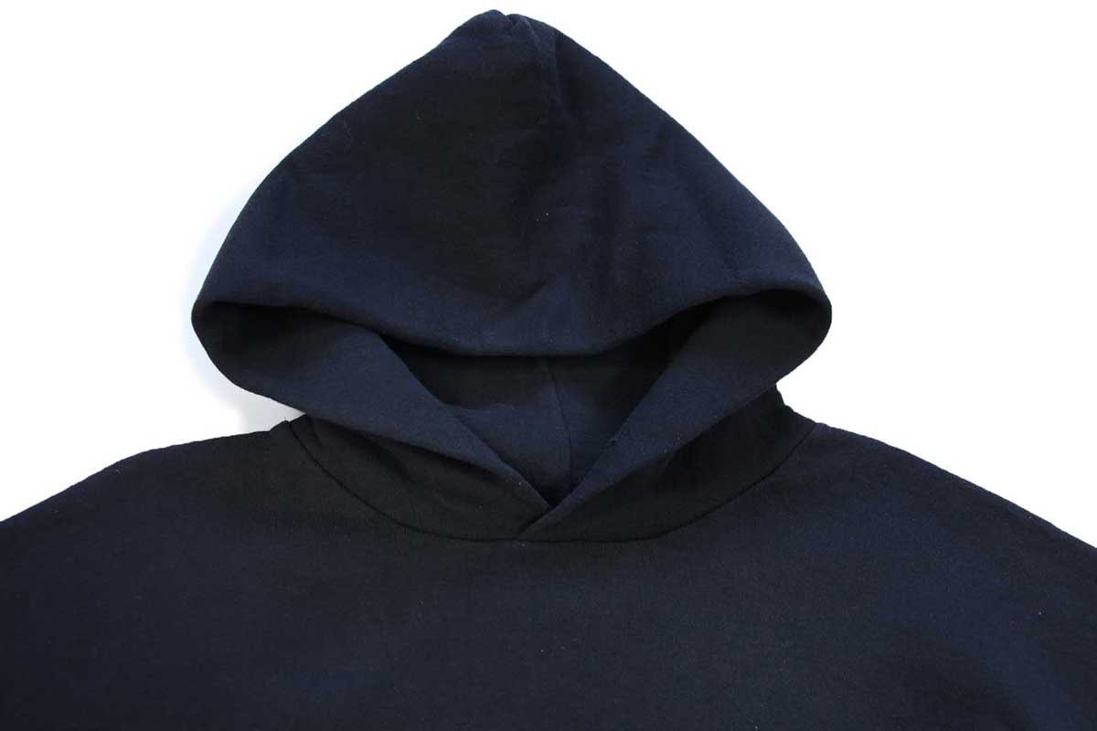 画像3: 90s メキシコ製 RUSSELLラッセル 無地 スウェットパーカー 黒 M★C フーディー ブランク (3)
