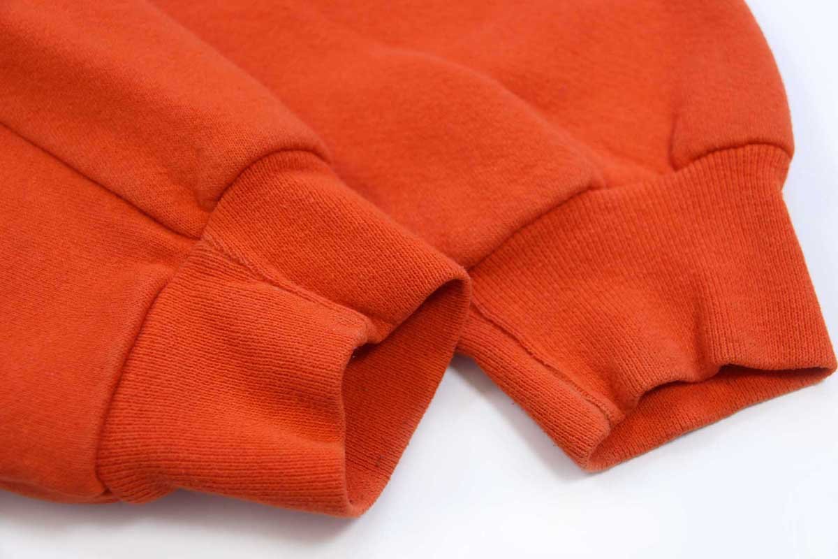 画像5: 90s メキシコ製 RUSSELLラッセル 無地 スウェットパーカー オレンジ XL★フーディー ブランク (5)