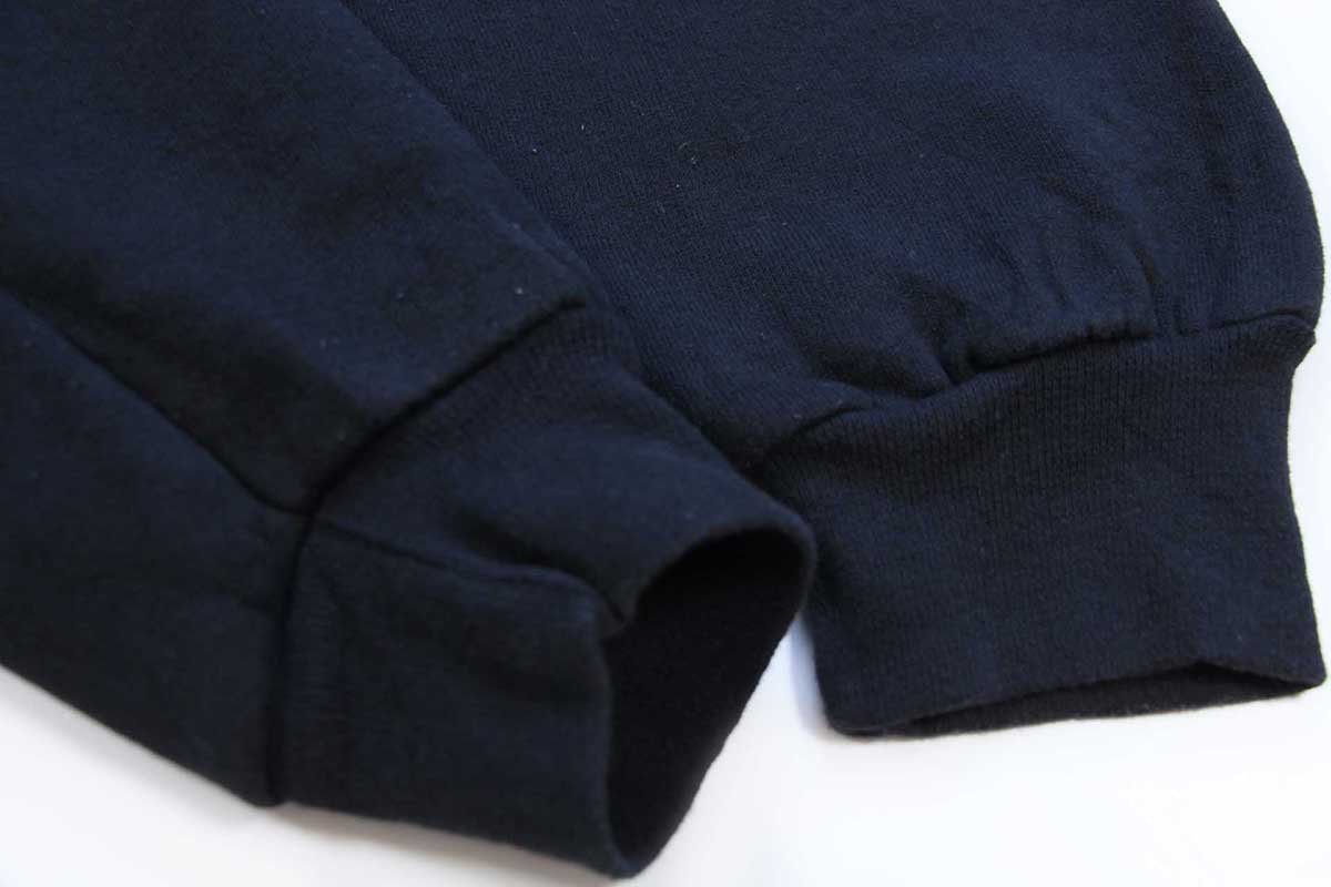 画像6: 90s メキシコ製 RUSSELLラッセル 無地 スウェットパーカー 黒 M★C フーディー ブランク (6)