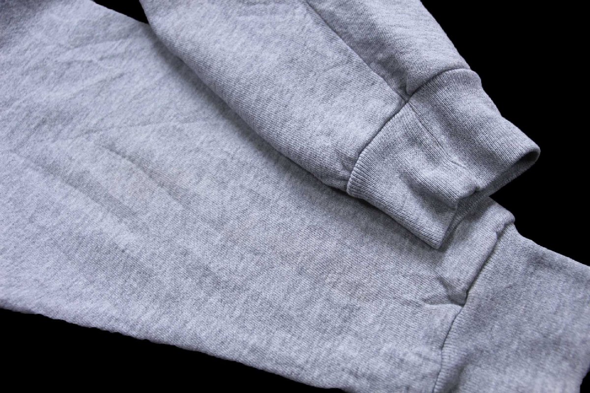 画像5: 90s メキシコ製 RUSSELLラッセル 無地 スウェットパーカー 杢グレー XL★B フーディー ブランク (5)