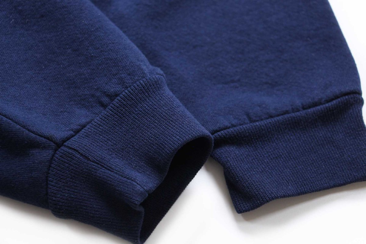 画像6: 90s メキシコ製 RUSSELLラッセル 無地 スウェットパーカー 紺 XL★L フーディー ブランク (6)