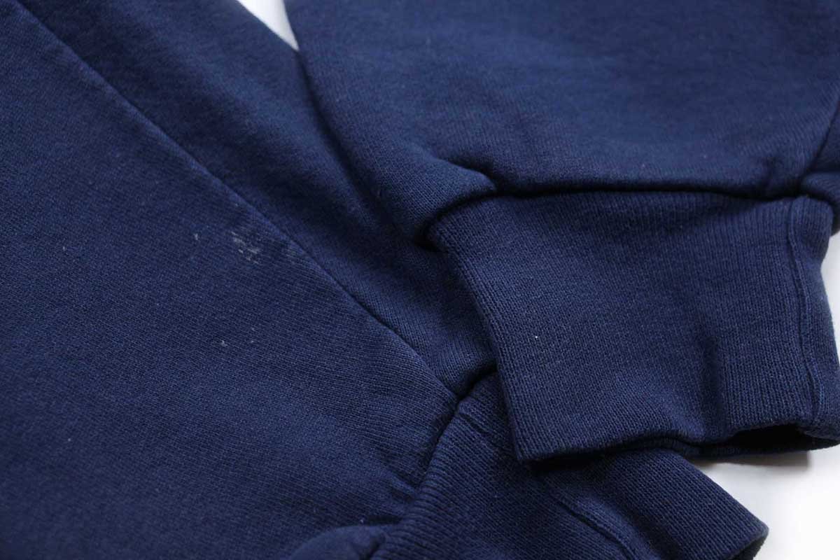 画像6: 90s メキシコ製 RUSSELLラッセル 無地 スウェットパーカー 紺 M★F フーディー ブランク (6)