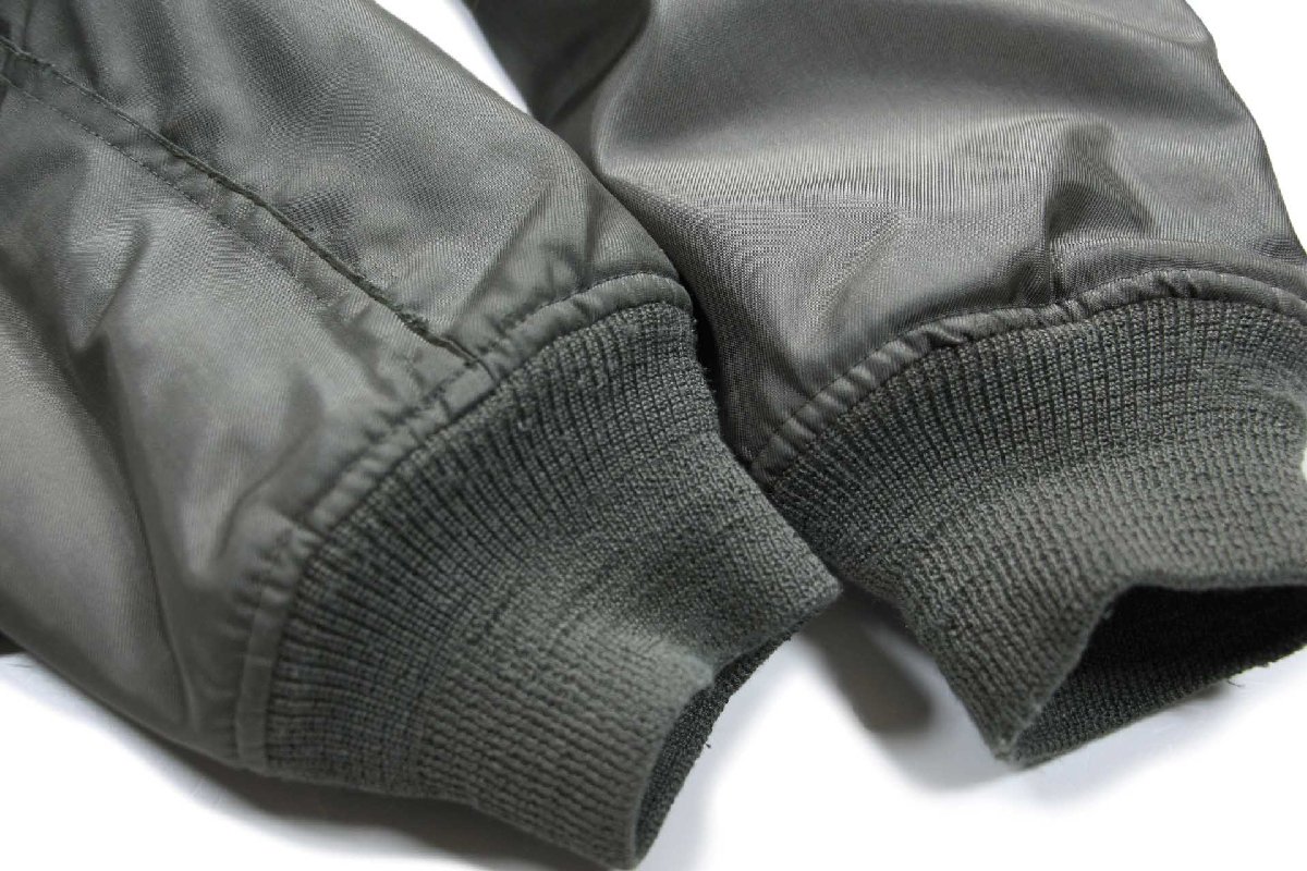 画像8: 80s 米軍 USAF CWU-36/P フライトジャケット 初期型 セージグリーン フェード M (8)