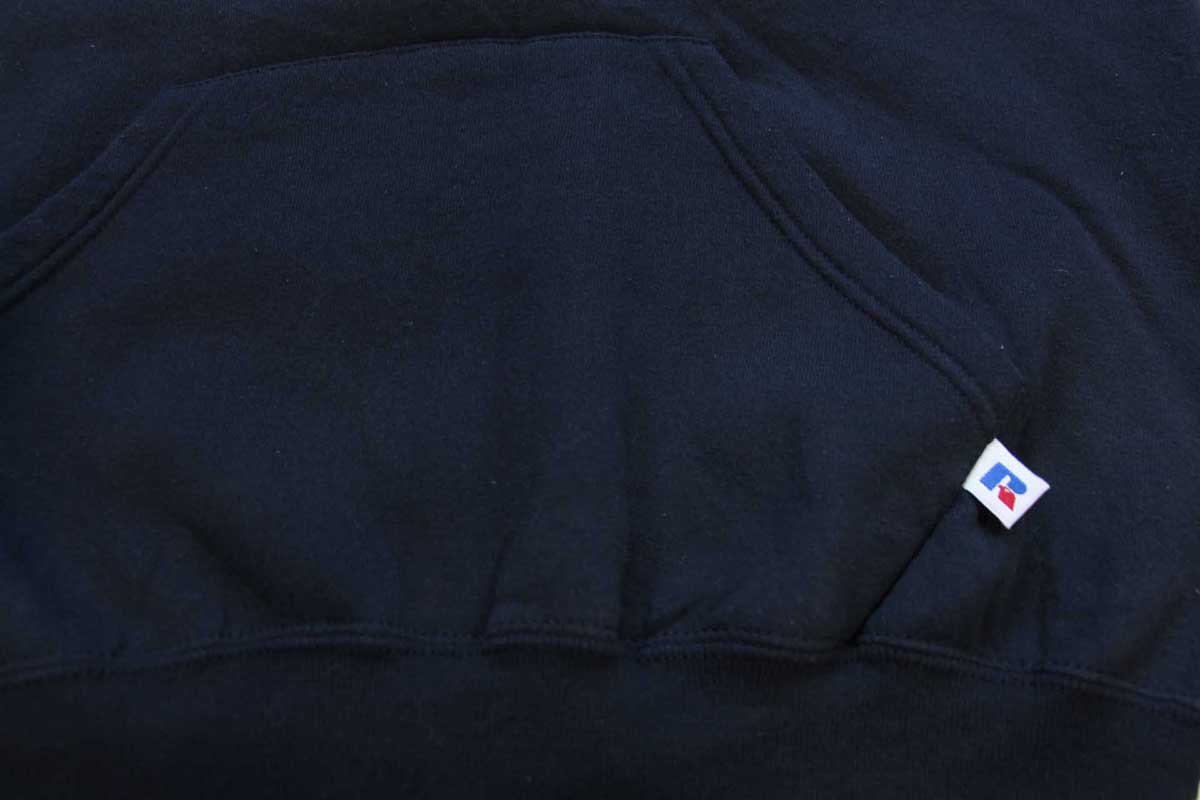 画像5: 90s メキシコ製 RUSSELLラッセル 無地 スウェットパーカー 黒 M★C フーディー ブランク (5)