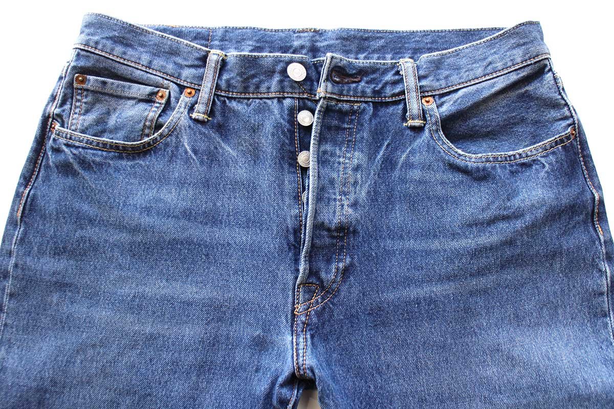 画像4: ポーランド製 Levi'sリーバイス 501S SKINNY USED加工 ストレッチ デニムパンツ W34 L32★SDP4346 ユーロ (4)