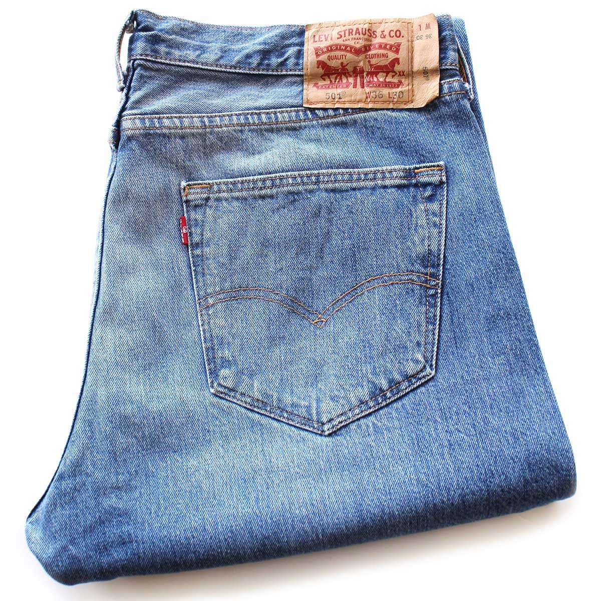 画像1: Levi'sリーバイス 501 USED加工 デニムパンツ W36 L30★SDP4349 (1)