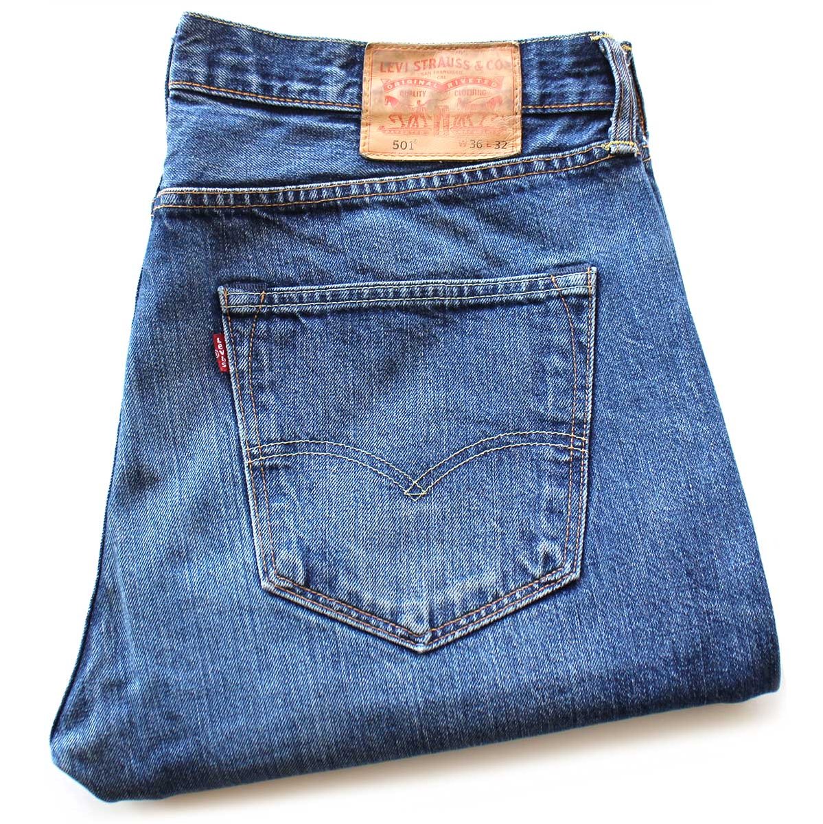 画像1: Levi'sリーバイス 501 USED加工 デニムパンツ W36 L32★SDP4351 (1)