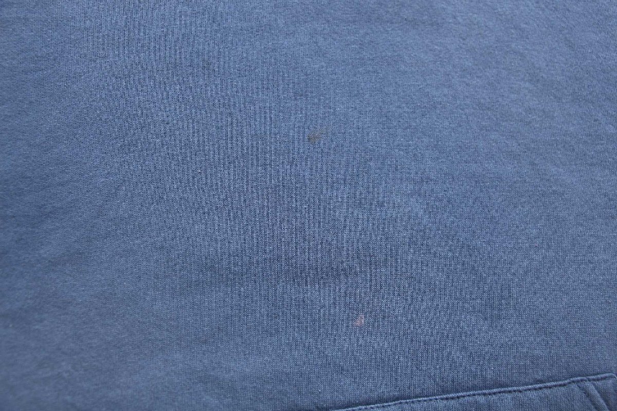画像6: 90s メキシコ製 RUSSELLラッセル 無地 スウェットパーカー ブルーグレー M★フーディー ブランク (6)