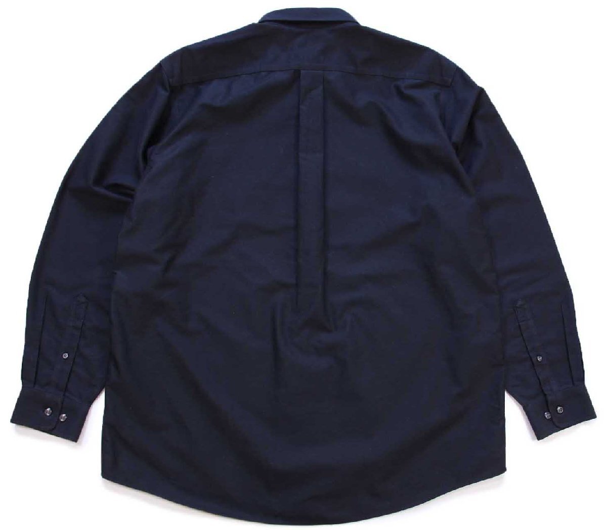 画像2: L.L.Bean Canonキャノン ロゴ刺繍 ボタンダウン オックスフォード コットンシャツ 黒 L-R (2)