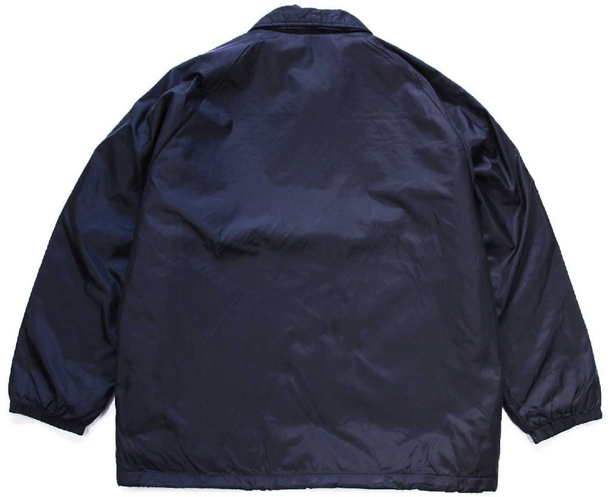 画像2: 80s USA製 SPORTSMASTER 無地 ボアライナー ナイロン コーチジャケット 黒 XL (2)