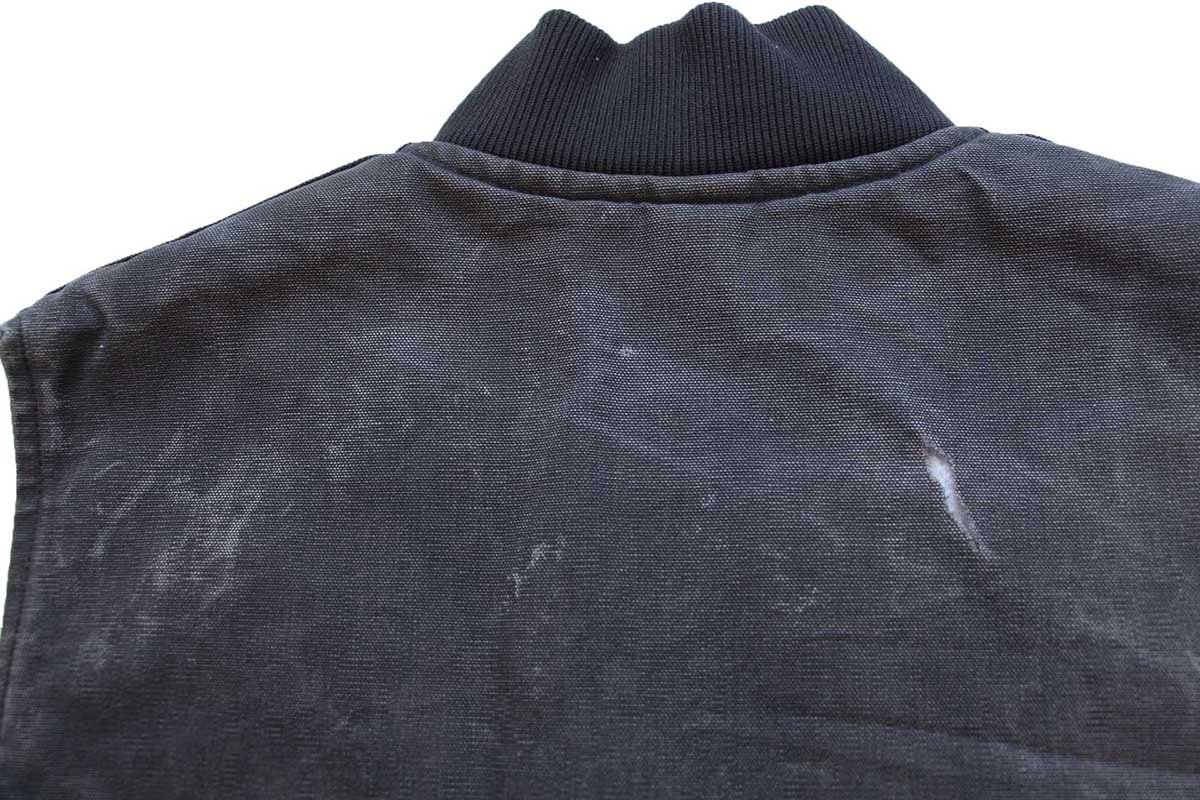 00s USA製 carharttカーハート キルティングライナー ダックベスト 黒