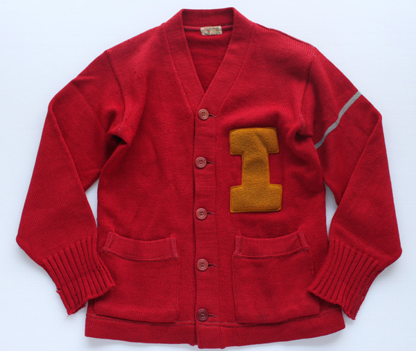 50s SANDKNIT レタードカーディガン 38 - Sixpacjoe Web Shop