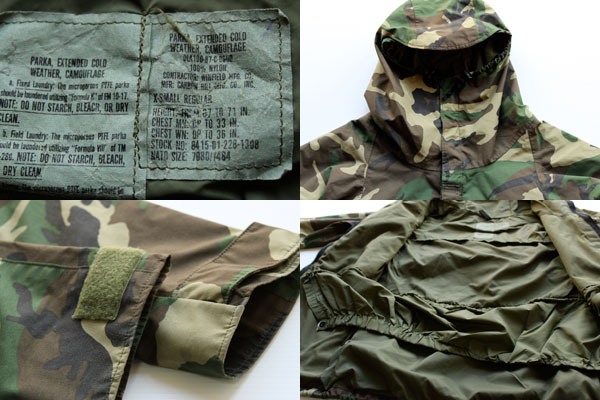 80s 米軍 U.S.ARMY ECWCS GEN1 ウッドランドカモ GORE-TEX