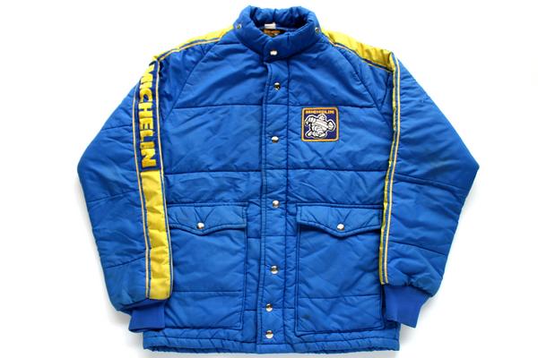 70s Swingster MICHELIN パッチ付き 中綿入り ナイロン レーシング
