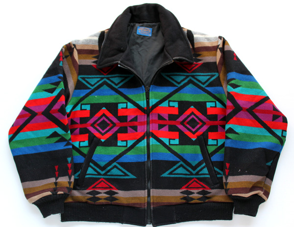 80s USA製 PENDLETONペンドルトン ネイティブ柄 ウール ブランケット