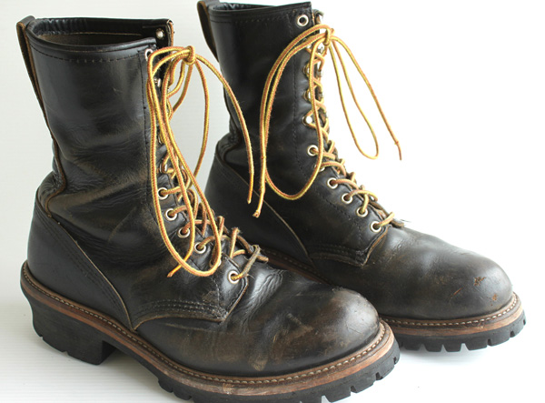 90s USA製 REDWING レッドウイング PT83 ロガーブーツ 2218 茶芯 10D