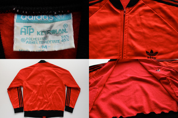 80s USA製 adidasアディダス ATP トラックジャケット&パンツ 