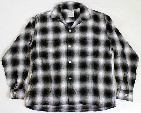 SALE 1950s【VINTAGE】オンブレcheckシャツ レーヨンシャツ | ochge.org