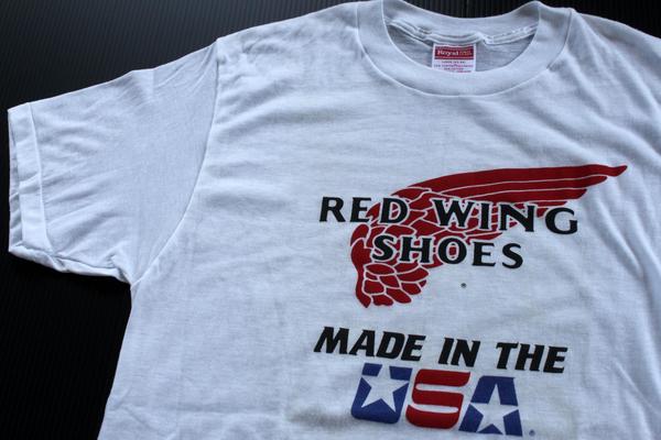 80s USA製 REDWINGレッドウイング MADE IN THE USA Tシャツ 白 L 