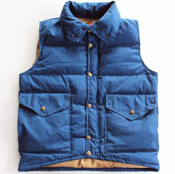 80s USA製 CLASS-5 ダウンベスト 紺 S - Sixpacjoe Web Shop